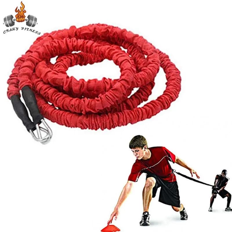 Corde d'entraînement de résistance 2/3M 50/80LB, corde de traction pour entraînement physique, équipement de Fitness Crossfit, surveillance de la vitesse et de la force