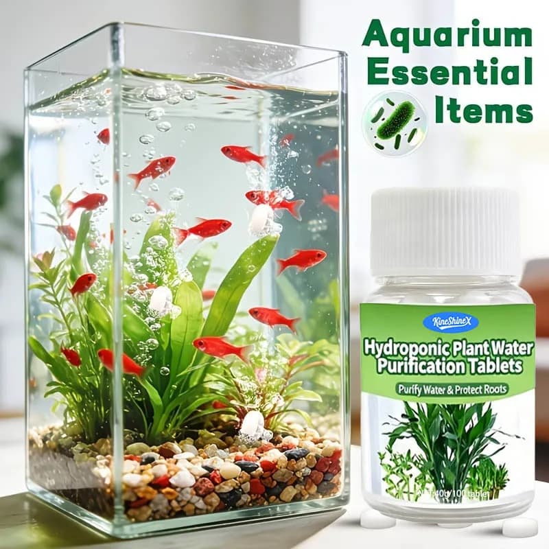 Comprimés de purification d'eau hydroponique - Eau instantanée adaptée aux aquariums, aux plantes en pot et aux systèmes hydroponiques, pour le jardin aquatique