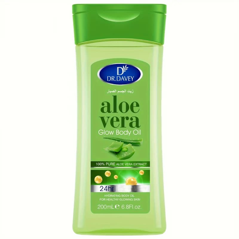 DR.DAVEY ALOE VERA huile corporelle SPA huile essentielle de Massage corporel avec huile corporelle brillante à l'aloe Vera, huile nourrissante, adaptée à toutes les peaux ty