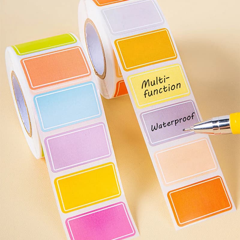 Rouleau d'onglets d'indexation étanches à code couleur