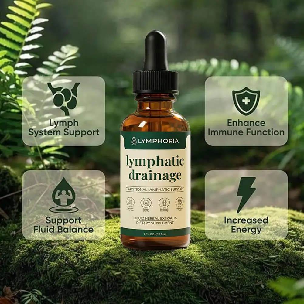 Gouttes liquides de drainage lymphatique à base de plantes biologiques