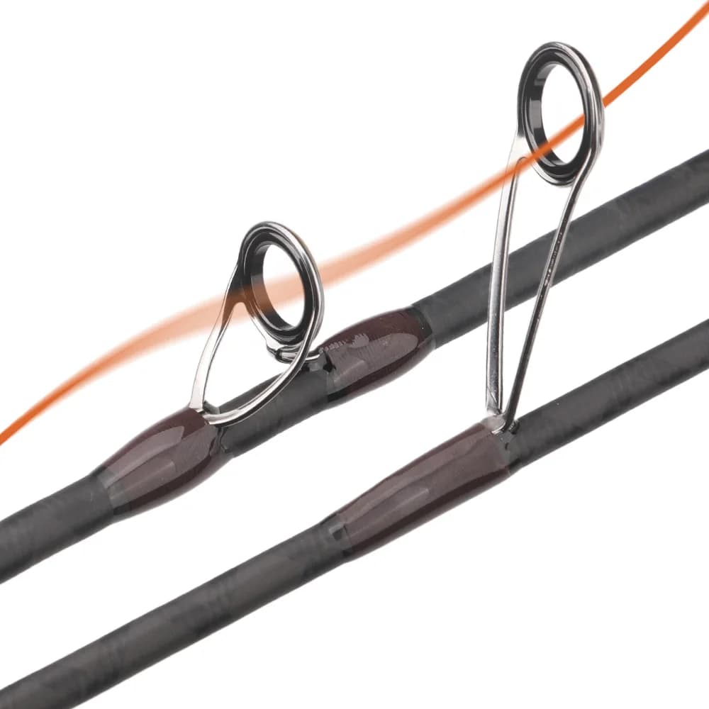 ROLLFISH Canne à pêche spinning/casting en carbone ultra souple avec poignée en bois massif, action rapide, 1,38-1,8m