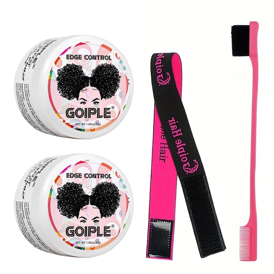 GOIPLE 30G contrôle des bords pour boucles 4C crème coiffante pour cheveux domine cassé et fixe Bang pommade Mini petit Gel pour cheveux