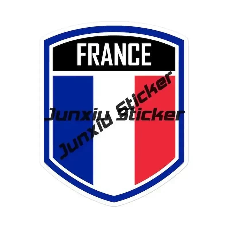 Tour Eiffel, Notre Dame Cathédrale Paris France Cannes Voyage Aventure Position mondiale Pays Autocollant Sceau rond Drapeau Emblème PVC