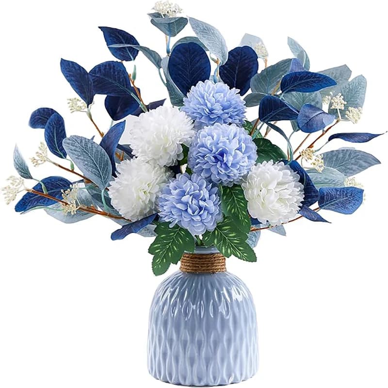Bouquet de fleurs artificielles d'eucalyptus 45cm