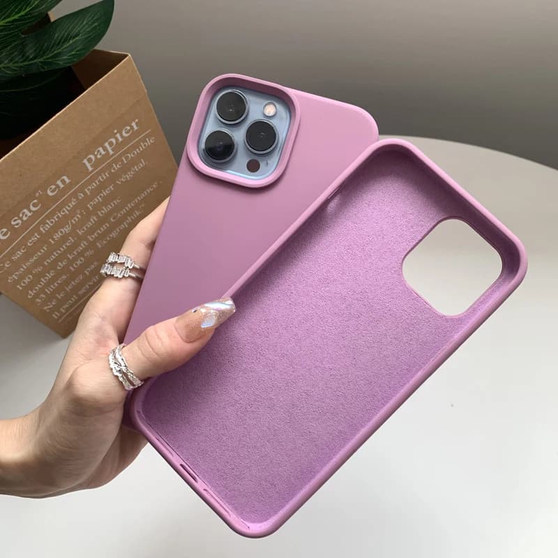 Coque en Silicone liquide pour Apple iPhone 15 16 14 13 12 11 17 Pro Max 17 Air 16 Plus