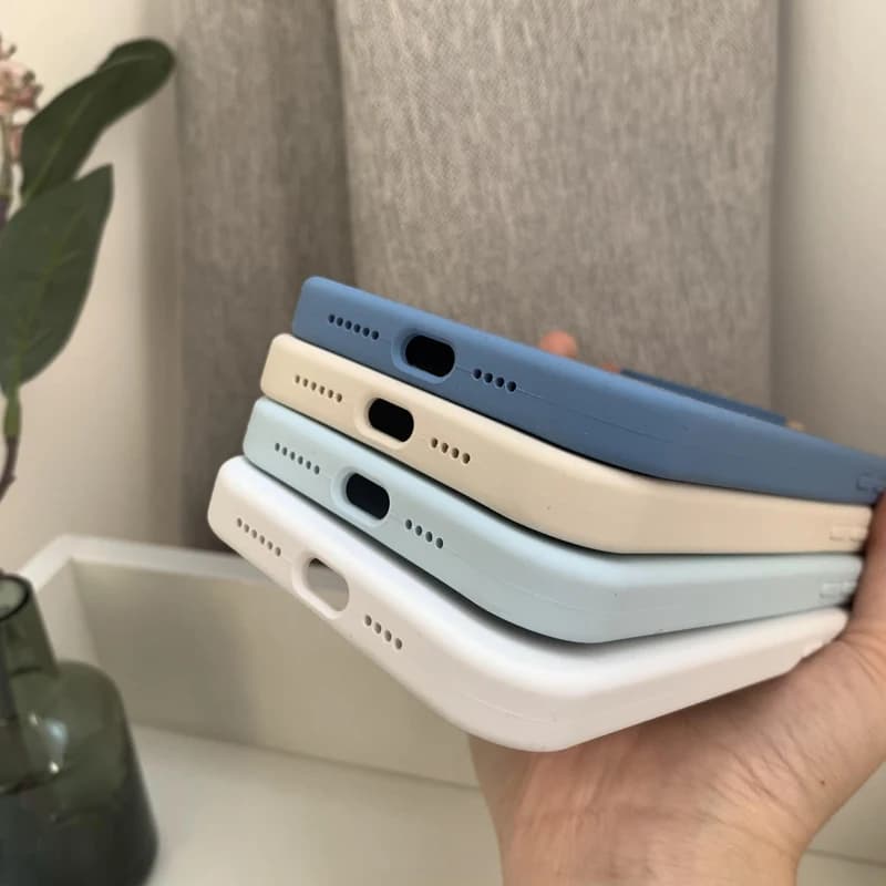 Coque en Silicone liquide pour Apple iPhone 15 16 14 13 12 11 17 Pro Max 17 Air 16 Plus