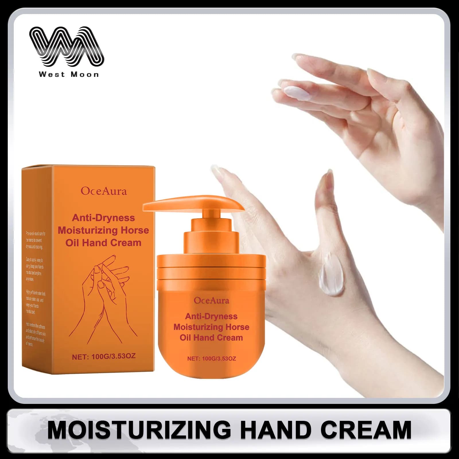 Crème pour les mains à l'huile de cheval
