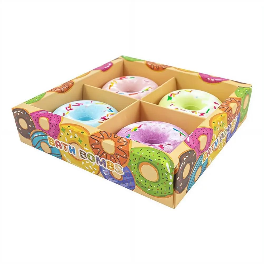 Bombes de bain en forme de donut aux huiles essentielles botaniques naturelles