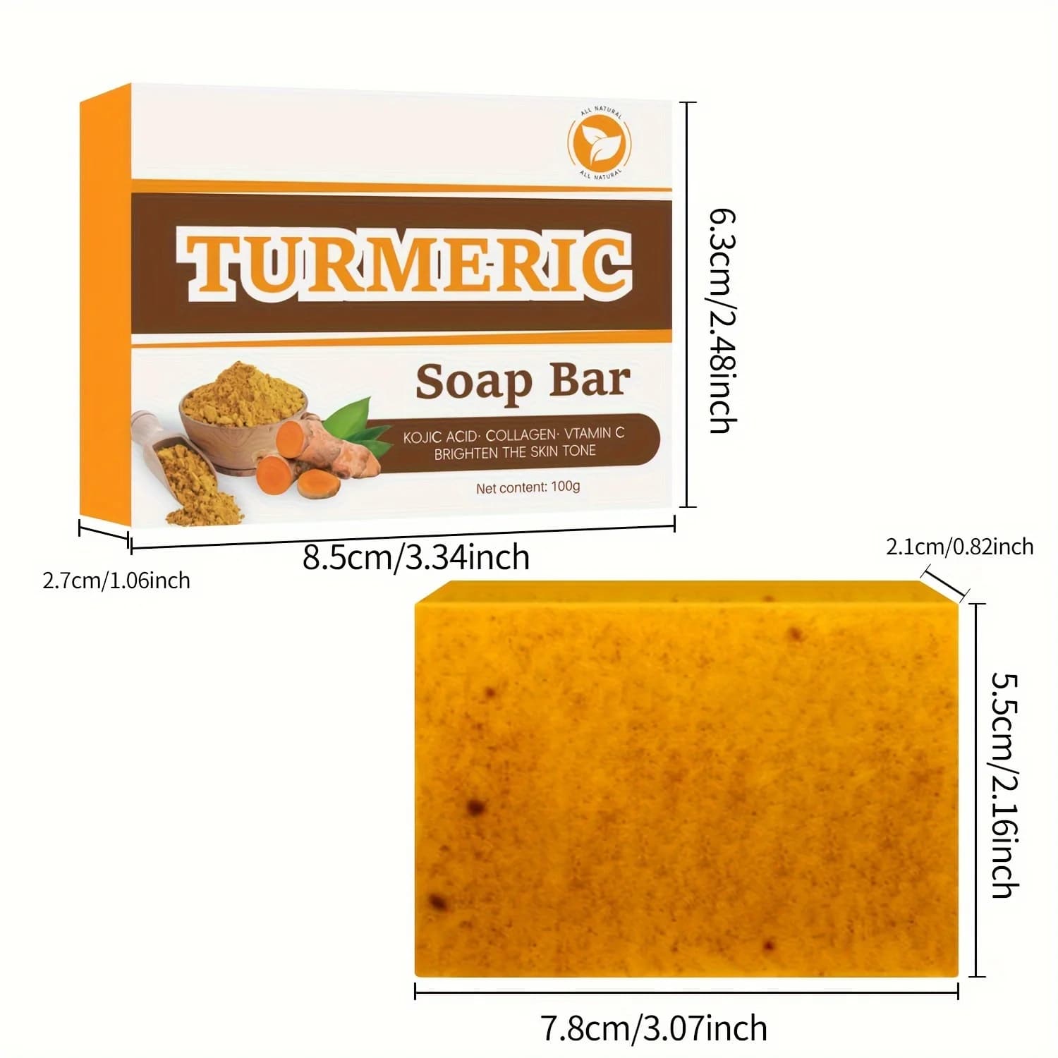 Savon à l'huile essentielle pour éliminer et blanchir l'acné au curcuma, avec protéines de collagène et acide citrique, savon à récurer fait à la main au citron