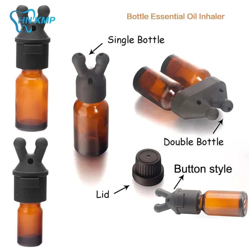 Bouteille d'inhalateur d'huile essentielle et d'arôme étanche, Mini bouteille distributrice d'huile essentielle et de parfum, inhalateur d'huile essentielle
