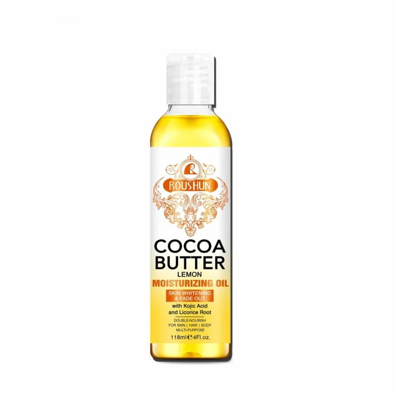 118ML Cocoa Butter Body OILlHuile de soin de la peau hydrate et nourrit