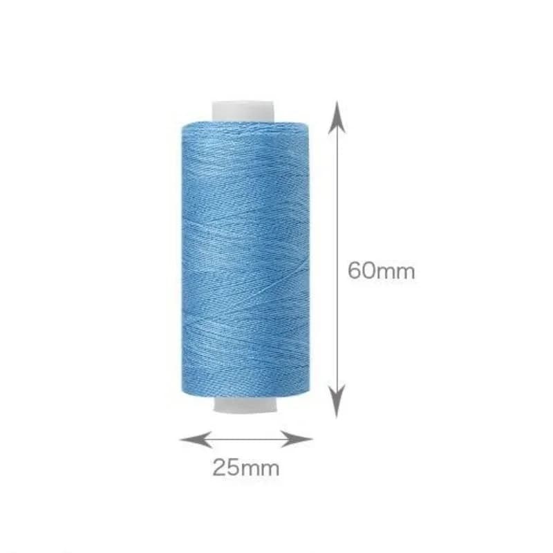 1 lot de 10 rouleaux de fil à coudre en Polyester 402 pour usage manuel et mécanique, 400 Yards, bricolage