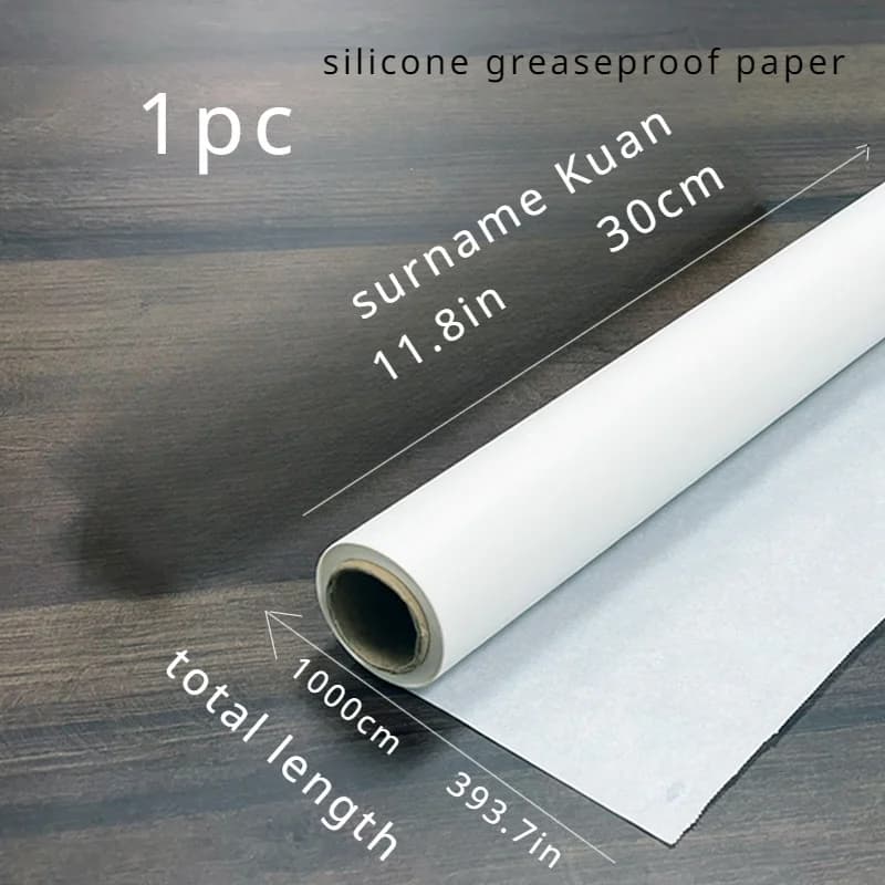 1 rouleau de papier sulfurisé, doublure jetable pour friteuse à air, plaque de cuisson antiarina et résistante à la chaleur, baki imperméable et résistant à l'huile