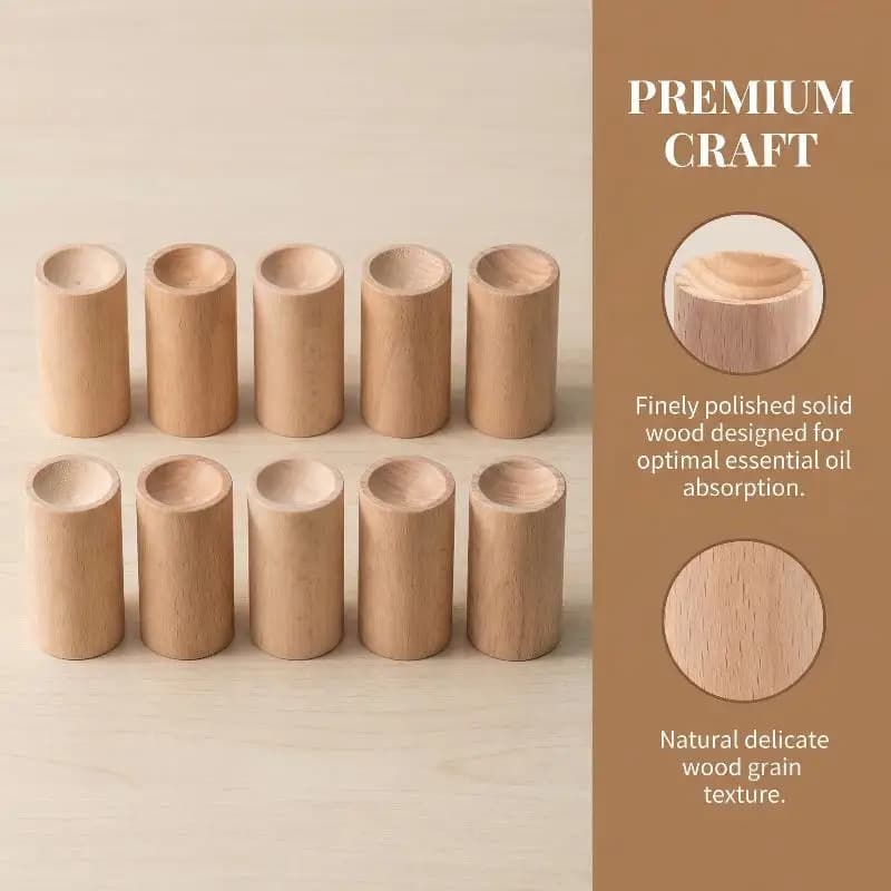 Diffuseur d'huiles essentielles sans flamme en bois, diffuseur d'aromathérapie, dispositif anti-moustiques