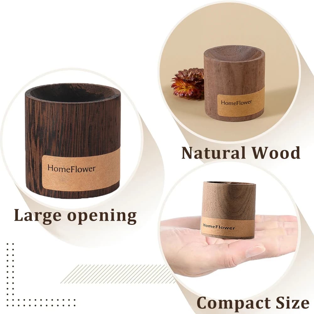 Diffuseur d'huiles essentielles en bois de noyer noir