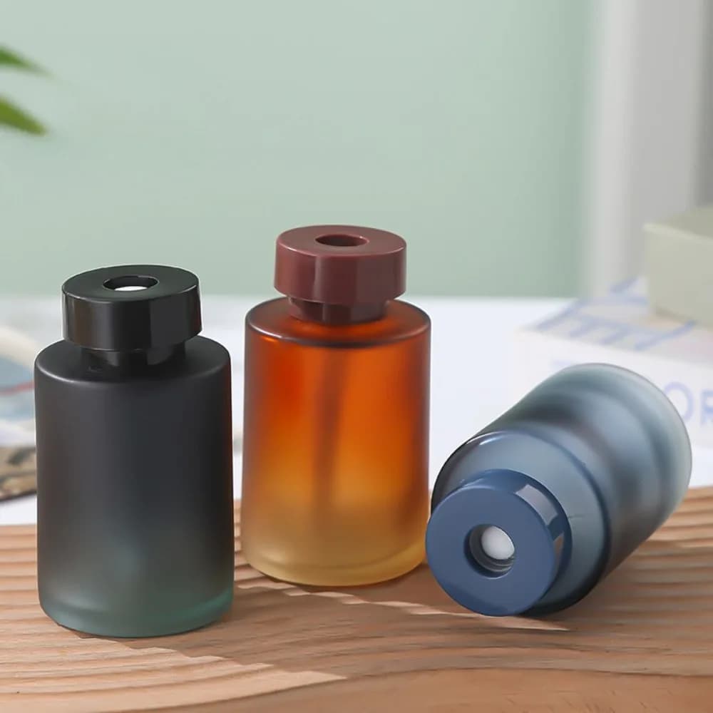 Bouteille de diffuseur en verre vide de 120ML, pot de diffuseur d'aromathérapie rechargeable, conteneur pour diffuseur de roseaux de remplacement, bricolage, salle de bain à domicile