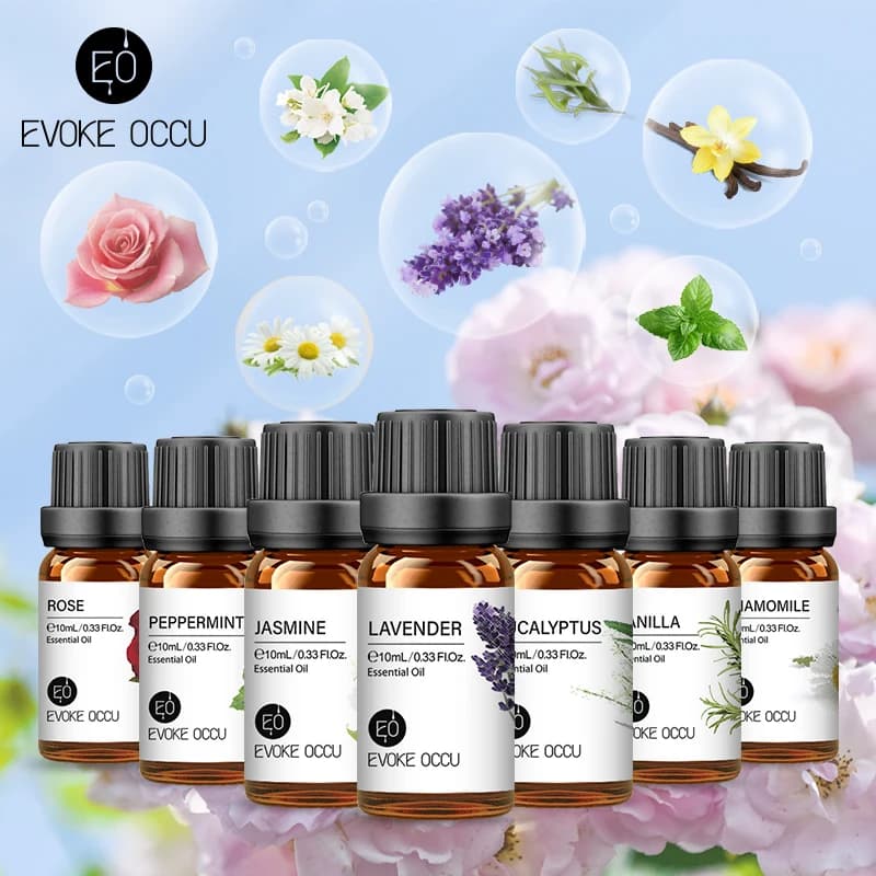 EVOKE OCCU 10mL huile essentielle, lavande jasmin Rose vanille huile naturelle Pure pour diffuseur humidificateur Massage bougie fabrication de savon