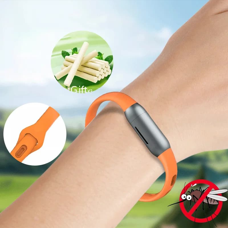 Bracelet anti-moustiques à l'huile essentielle pour adultes et enfants, huile essentielle de plante d'extérieur, bracelet anti-moustiques portable, NOUVEAU