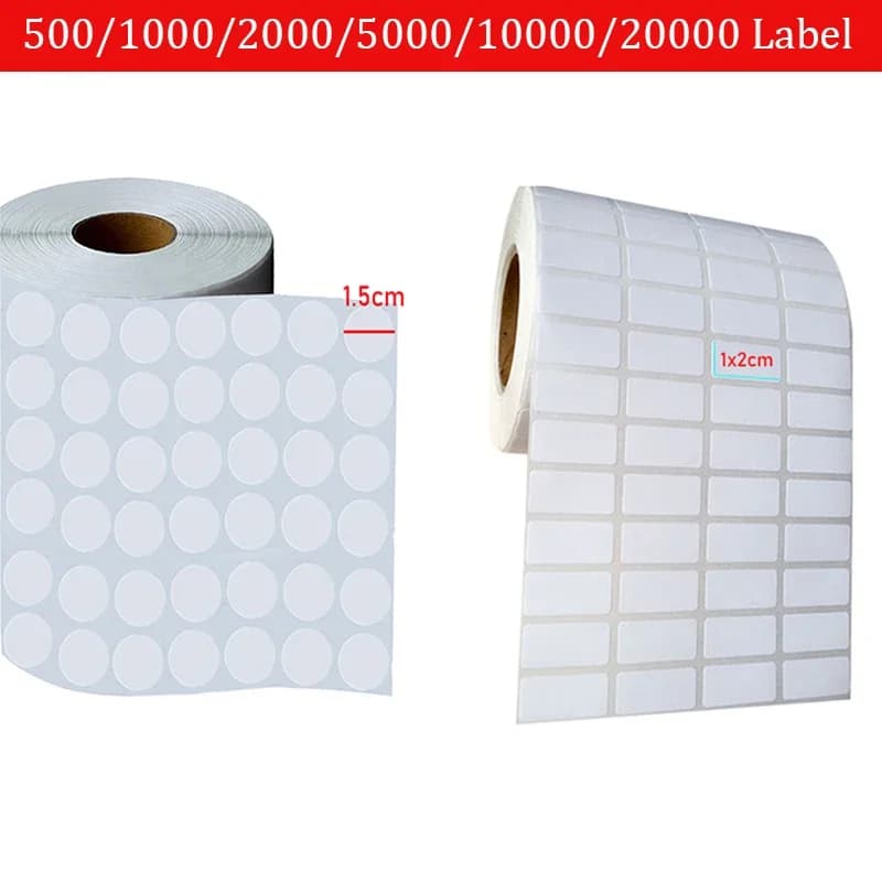 Étiquettes autocollantes carrées et rondes, 500/1000 feuilles, pour peinture diamant, outils de distinction, boîte de rangement, tendance