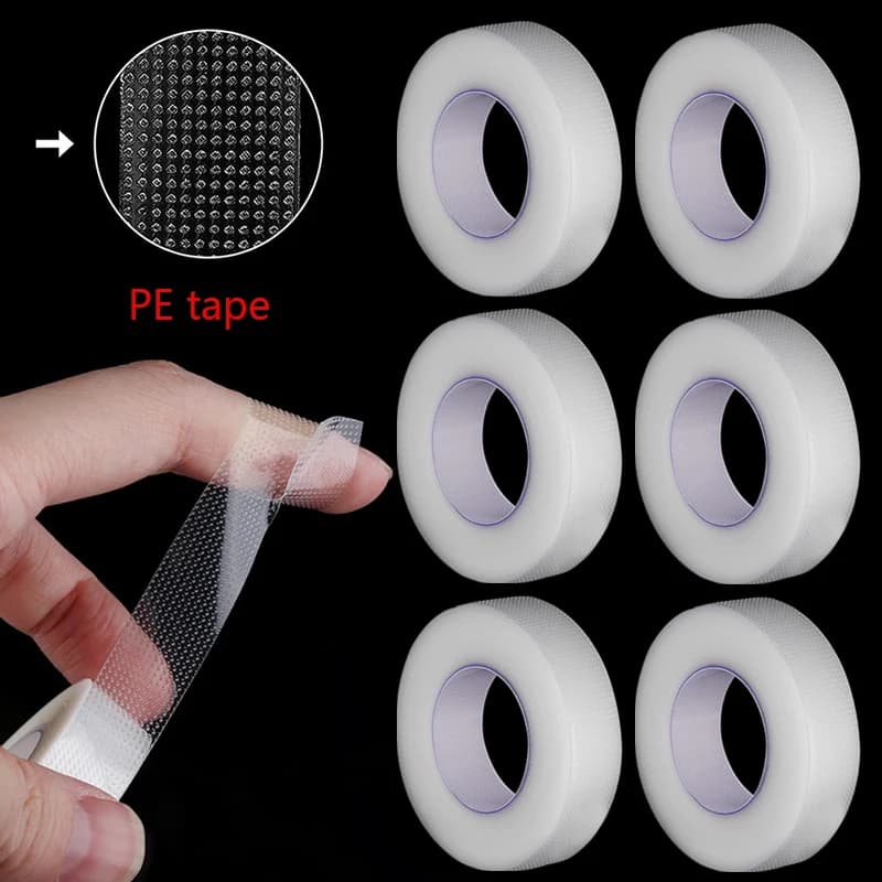 1/3/5 rouleaux de ruban d'extension de cils, outils adhésifs PE sous les coussinets oculaires pour cils micropore, fournitures de greffage, bandes de levage de cils