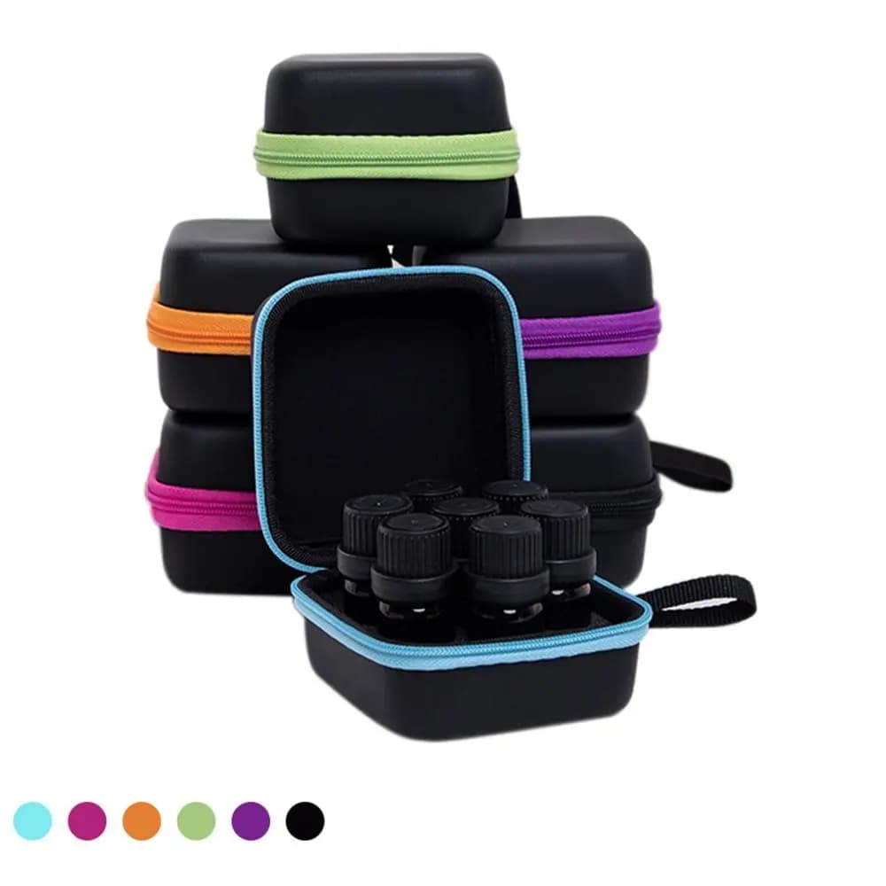 DoTERRA-Mallette à Huiles Essentielles, 7 Fentes pour Voyage de 5ml, Sac de Transport Portable, Porte-Bouteille à Roulettes, Boîte de Rangement