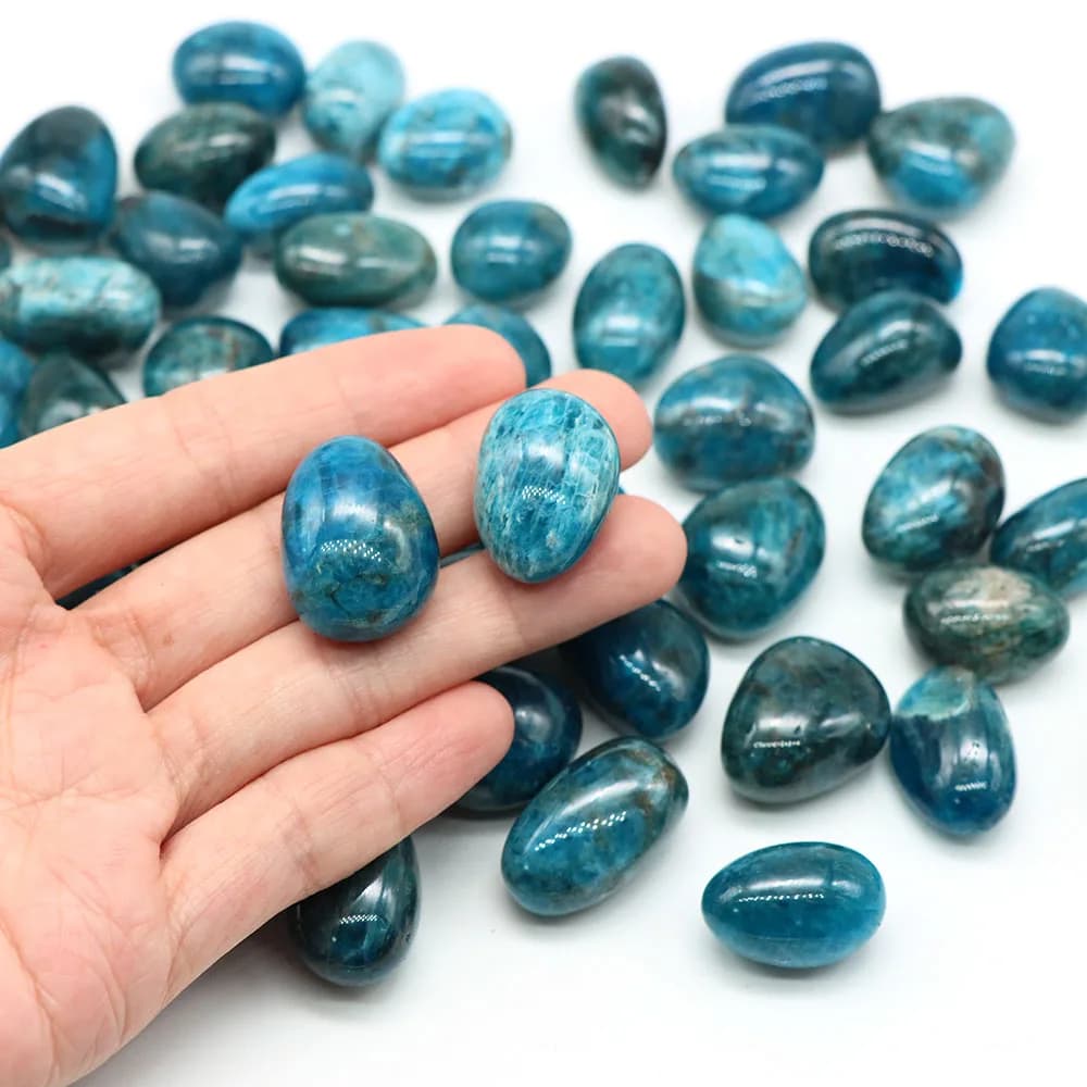 Cristaux de Quartz Apatite bleue naturelle et pierres de guérison