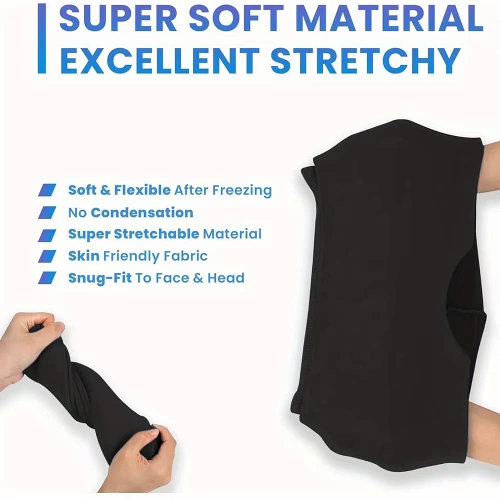 Bandeau de compression réutilisable chaud/froid pour soulager les maux de tête