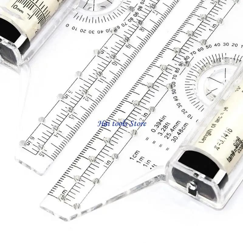 Règle dessin X37E, règle mesure d'équilibre, outil dessin 15cm, règle à rouleau dessin, règle parallèle
