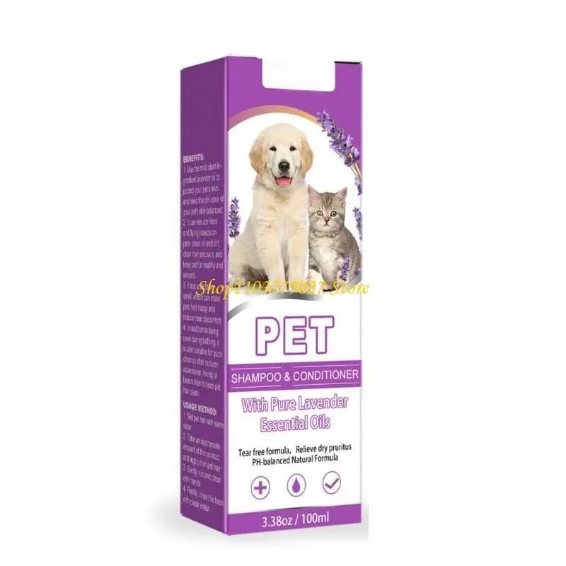 C4DF Lotion bain pour animaux compagnie sûre douce 100 pour les démangeaisons sensibles le shampooing peau
