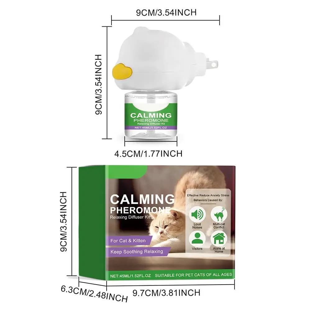 Le diffuseur apaisant au phéromone soulage efficacement les ingrédients du stress d'irritation apaisant doux sans l'anxiété Cat America