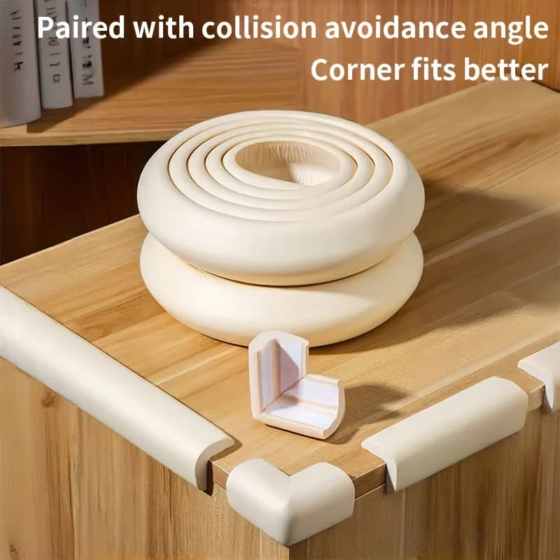 1 rouleau de protection d'angle de table - Fabriqué en matériau durable, longueur totale 78,74 pouces, protection d'angle souple pour bordure de table domestique