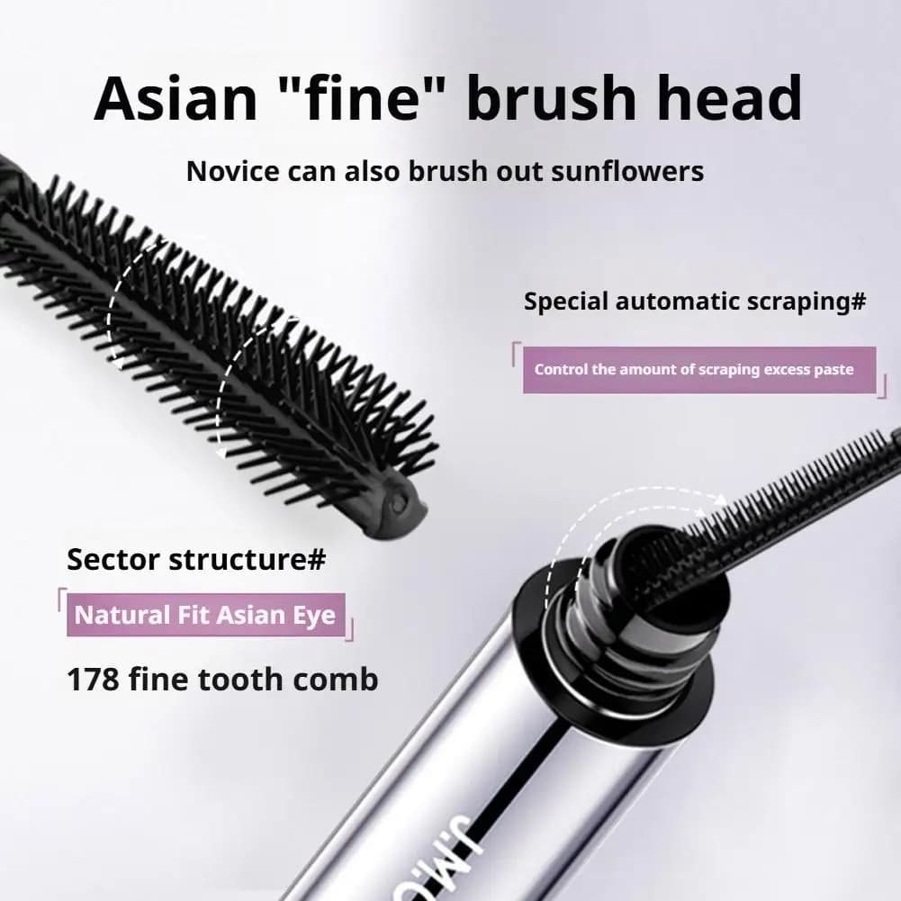 Mascara à cils recourbé 3D, Mascara à brosse fine, Mascara à tube imperméable, Lifting des cils, longue durée, sans grattage, défini