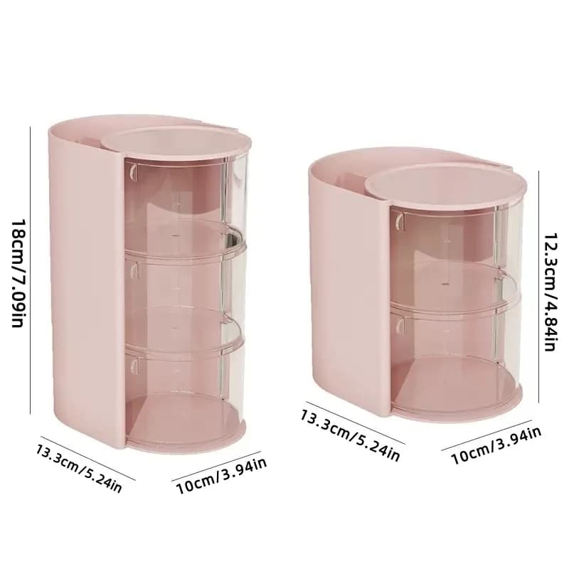 Boîte de rangement pour bouffées de beauté, éponge de maquillage, tampon en coton, boîte à poudre compacte pour coussin, boîte de rangement pour crayons à sourcils et pinceaux, 1 pièce