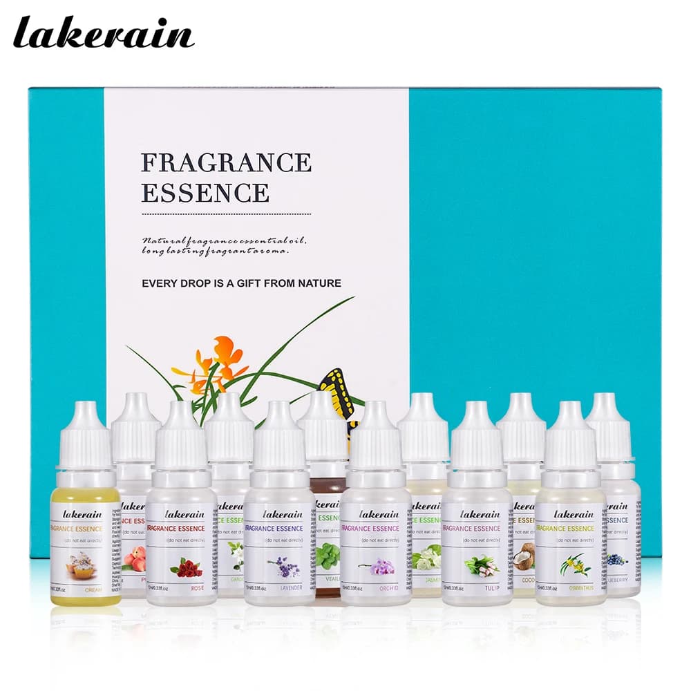 12 pièces bricolage parfum saveur végétalien naturel arôme huile parfums Essence huile gouttes liquide Pigment teinture pour brillant à lèvres bricolage utilisation