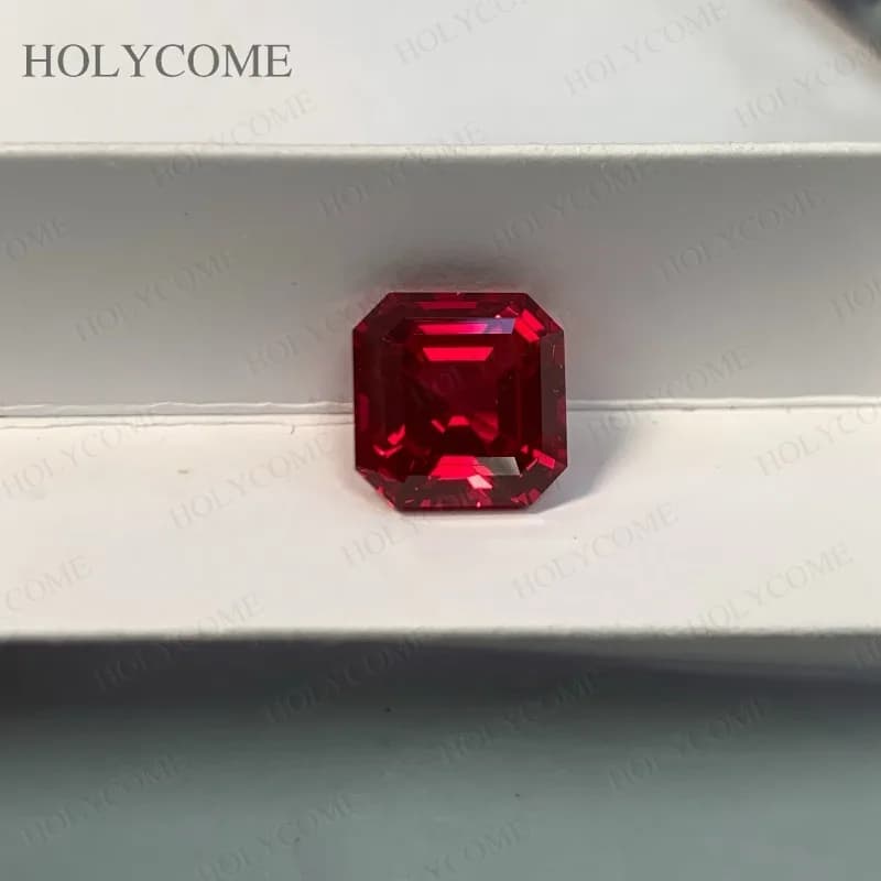 Perles de pierres précieuses en vrac rouge sang de Pigeon multi-formes de rubis cultivé en laboratoire AGL sélectionnables pour bagues de fiançailles pendentif bijoux conception de bricolage
