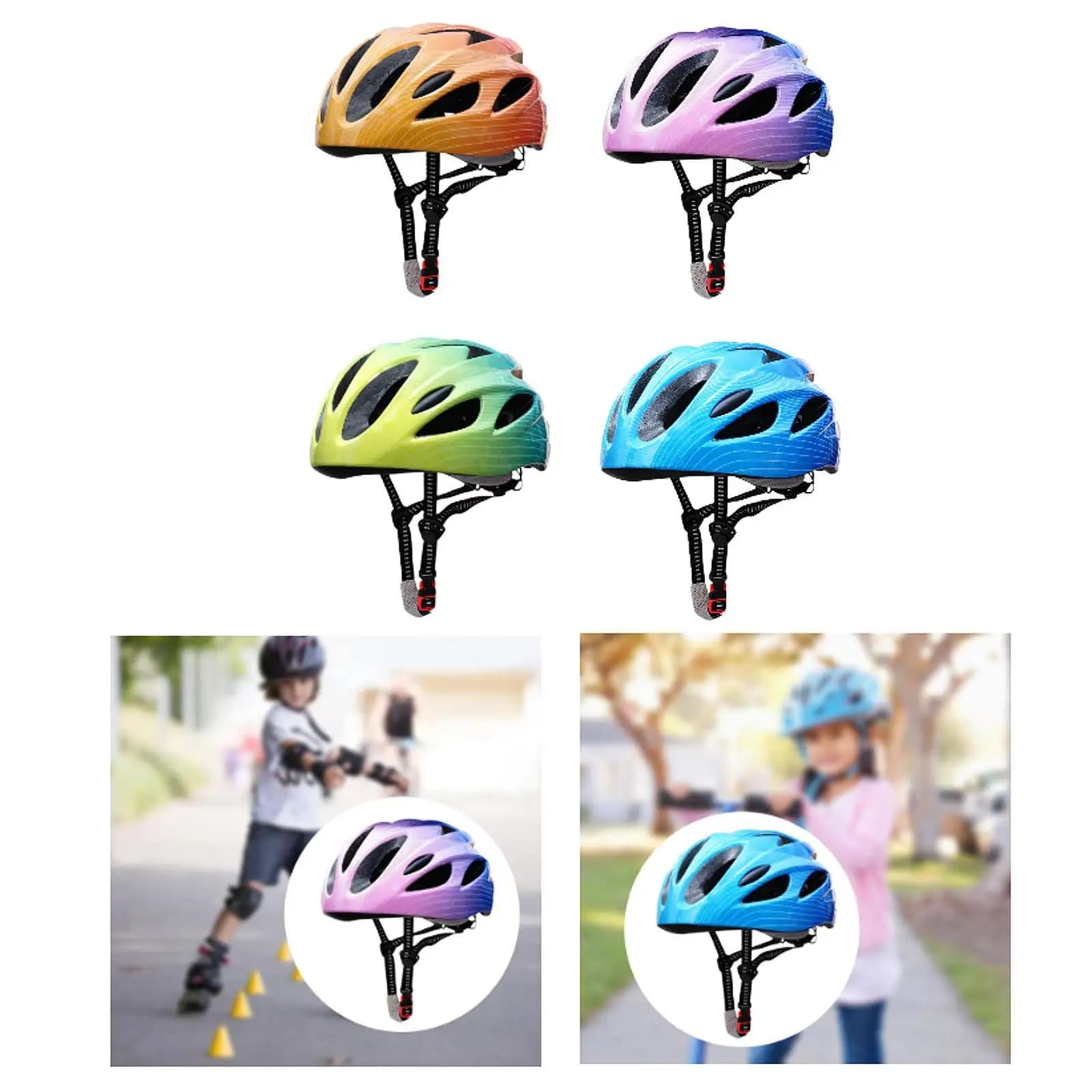 Casque de vélo pour enfants casque de vélo pour enfants pour l'équitation patinage à roulettes en plein air