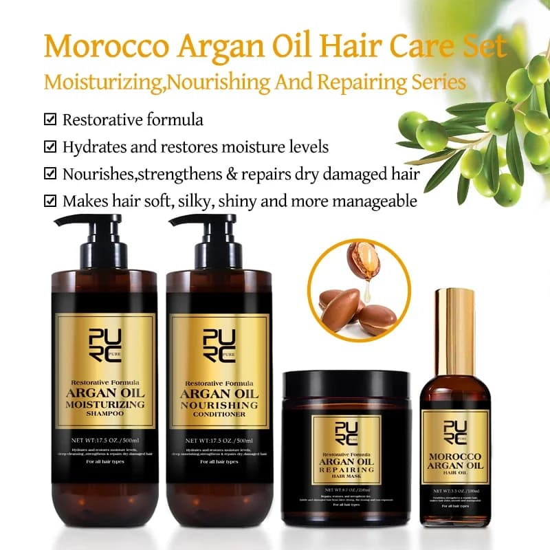 Shampoing à l'huile d'argan marocain