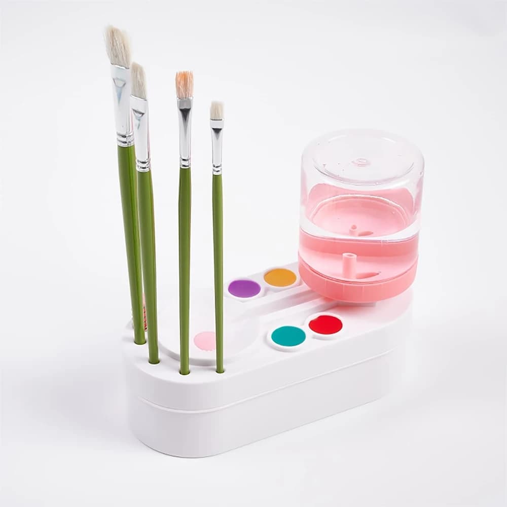 Nettoyant pour pinceaux à peinture, rinçage pour aquarelle avec nettoyeur de canalisations, tasse de rinçage, distributeur d'eau, nettoyeur de pinceaux à peinture à l'huile, outils d'art