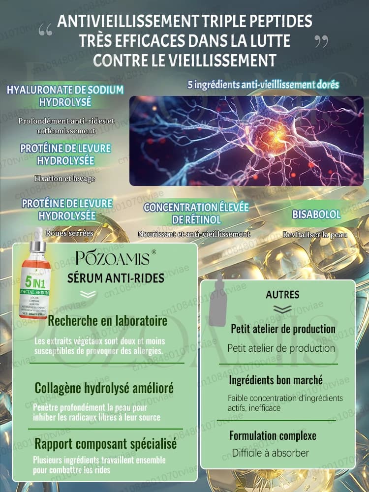 Pas de ridules, pas de rides, protège la peau et vous fait paraître plus jeune.