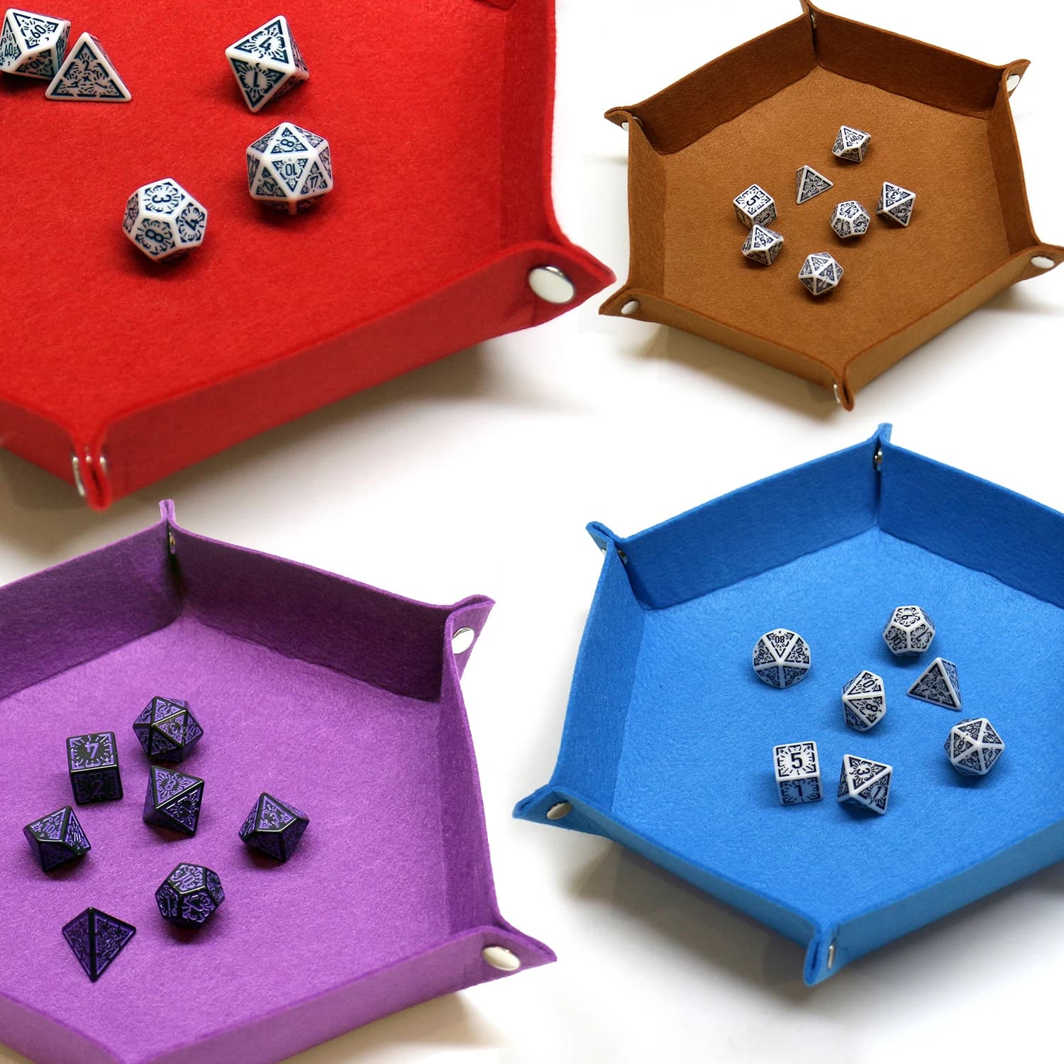 Ensemble de plateaux à dés pliables