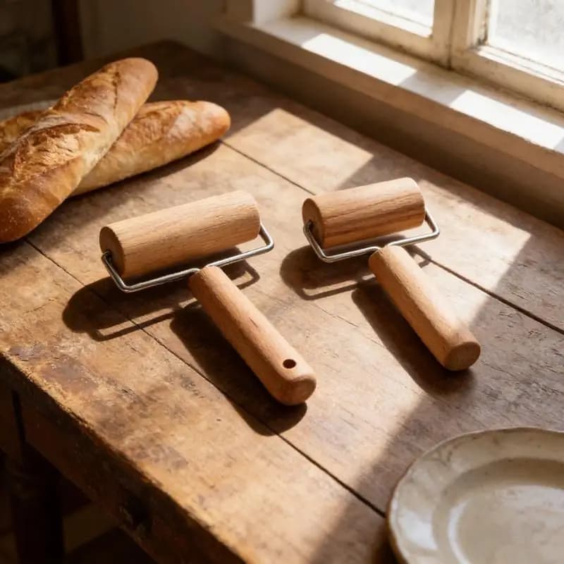 Rouleau à pâtisserie en bois à double tête pour pâte, chapati, pâtes, boulangerie, pizza, outil de cuisine