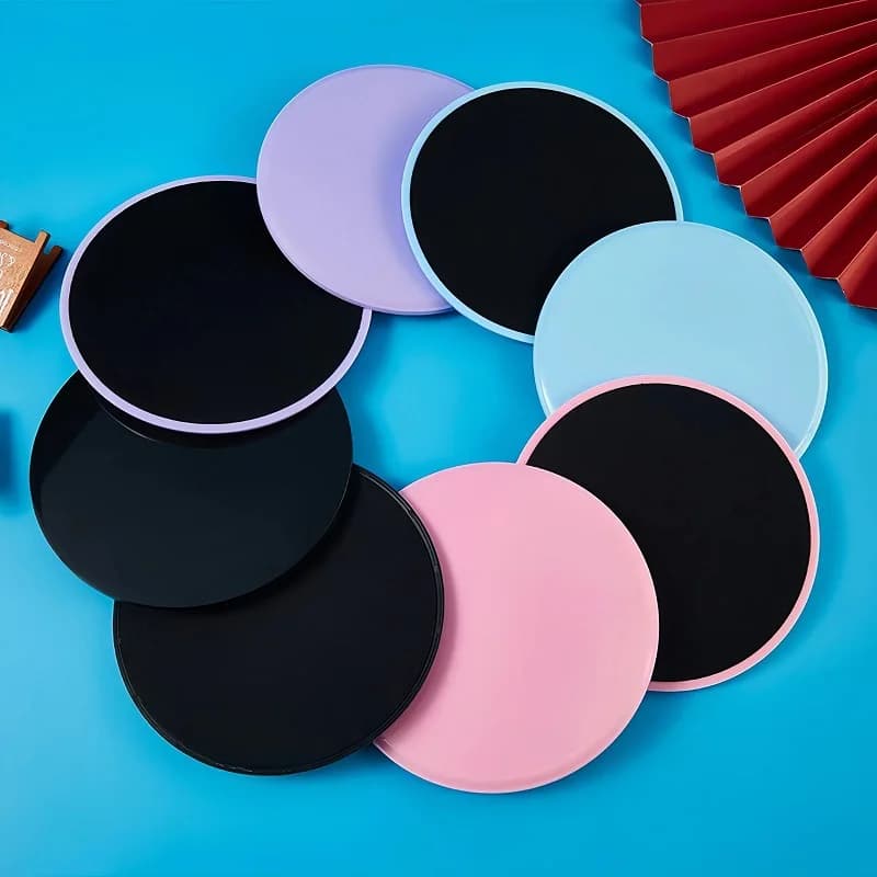 2 pièces Pilates disques coulissants Yoga Abs Fitness tapis de pied traîneau taille formateur planche coulissante pour le levage des hanches et l'entraînement de force centrale