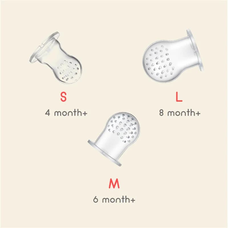 Anneau de dentition en silicone pour bébé, biberon, fruits, mangeoire pour nouveau-né, aliments frais, grignoteuse, attache-sucette, accessoires pour bébé, sans BPA