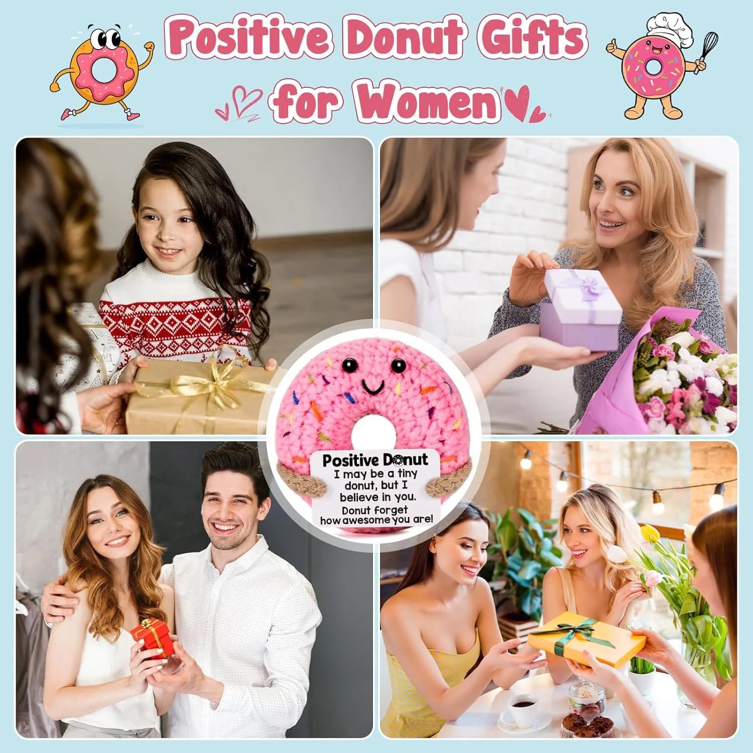 Cadeaux positifs amusants pour femmes