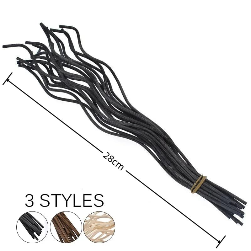 Bâton long et ondulé en rotin pour diffuseur de parfum, 20 pièces, accessoire de remplacement, désodorisant pour la maison