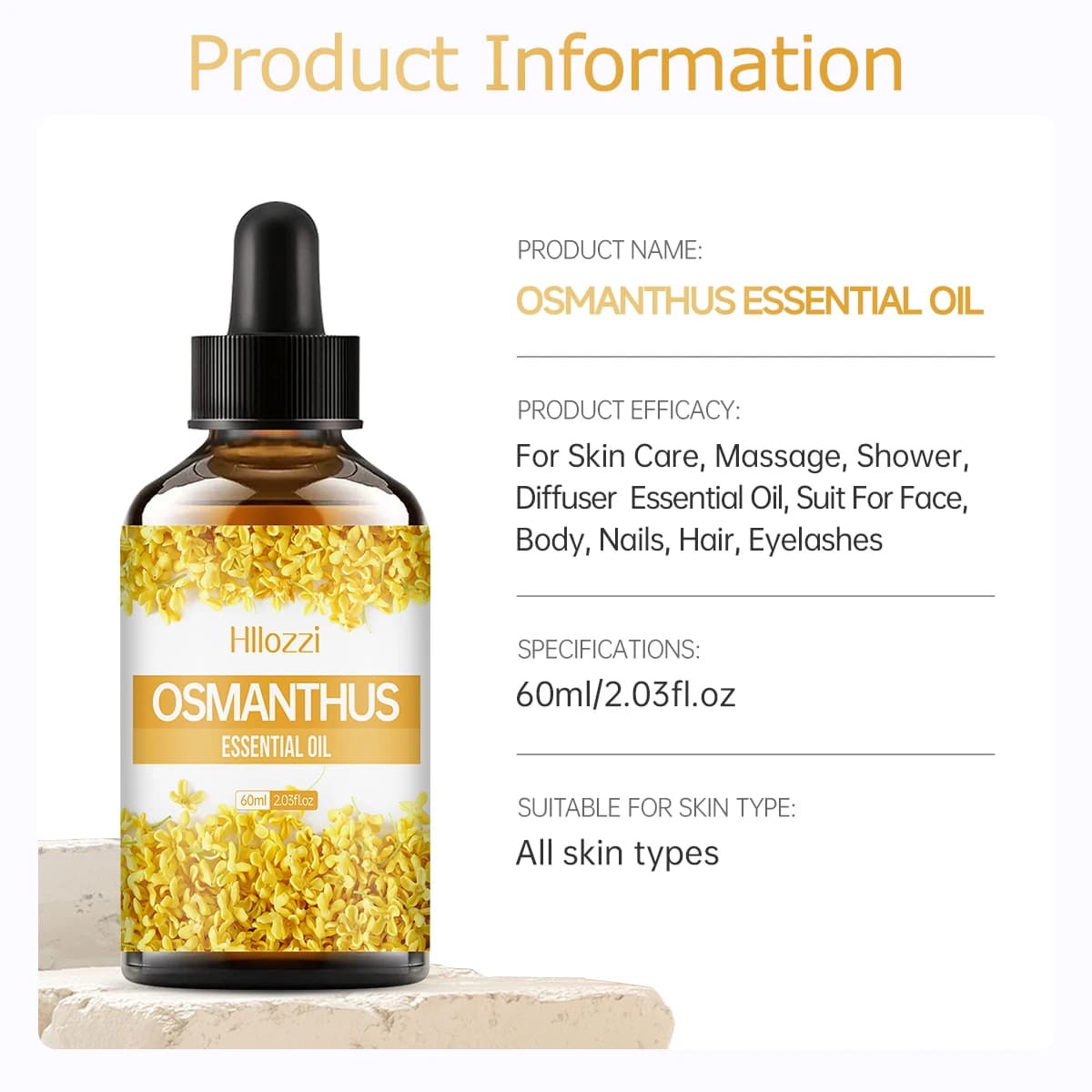 100 ml/60 ml/30 ml huile essentielle d'osmanthus