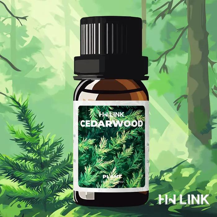 Huile essentielle de bois de cèdre pur 100% huile de bois de cèdre naturel pur pour les soins capill