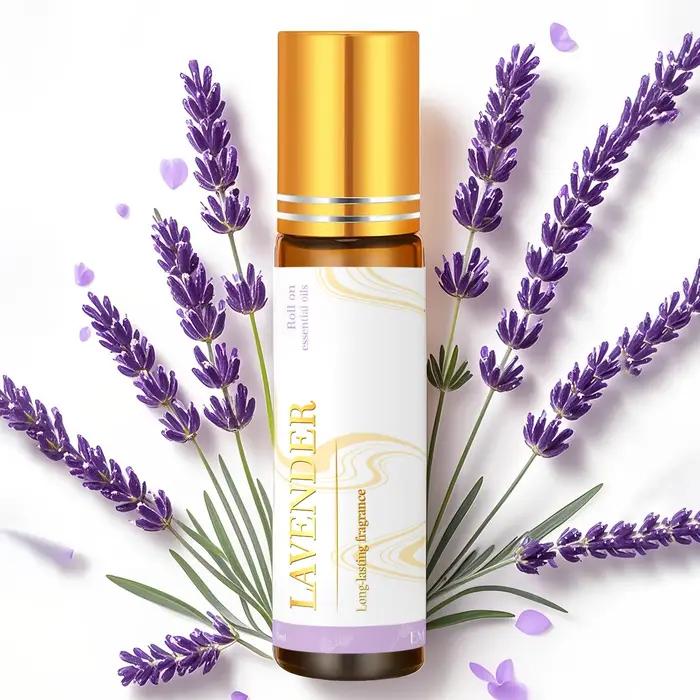 Huiles essentielles de lavande en roll-on 10 ml, huiles de massage pour femmes, soins de la peau, ca