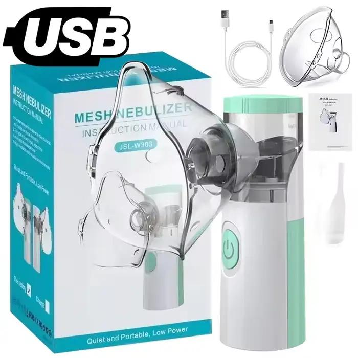 Nébuliseur portable USB, inhalateur silencieux, nébuliseur à maille ultrasonique, atomiseur médical